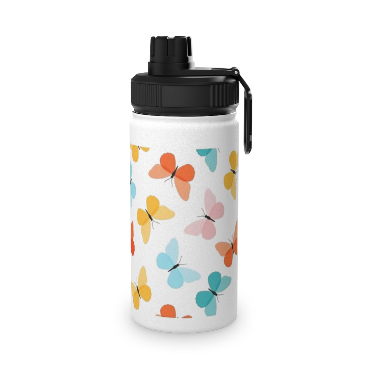 Colorful Butterfly Stainless Steel Water Bottle