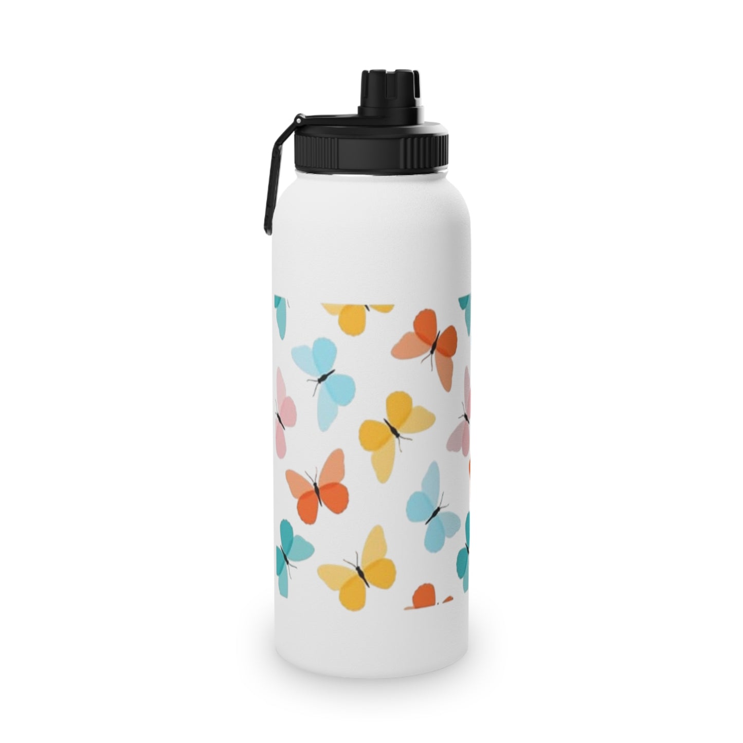 Colorful Butterfly Stainless Steel Water Bottle