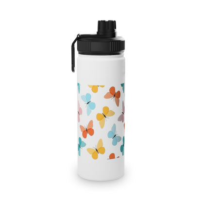 Colorful Butterfly Stainless Steel Water Bottle