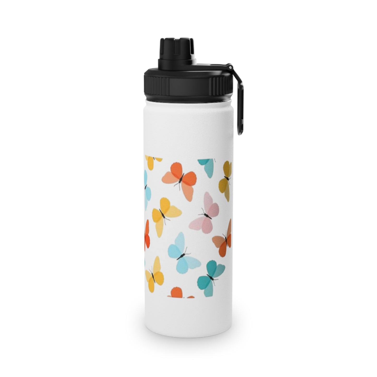 Colorful Butterfly Stainless Steel Water Bottle