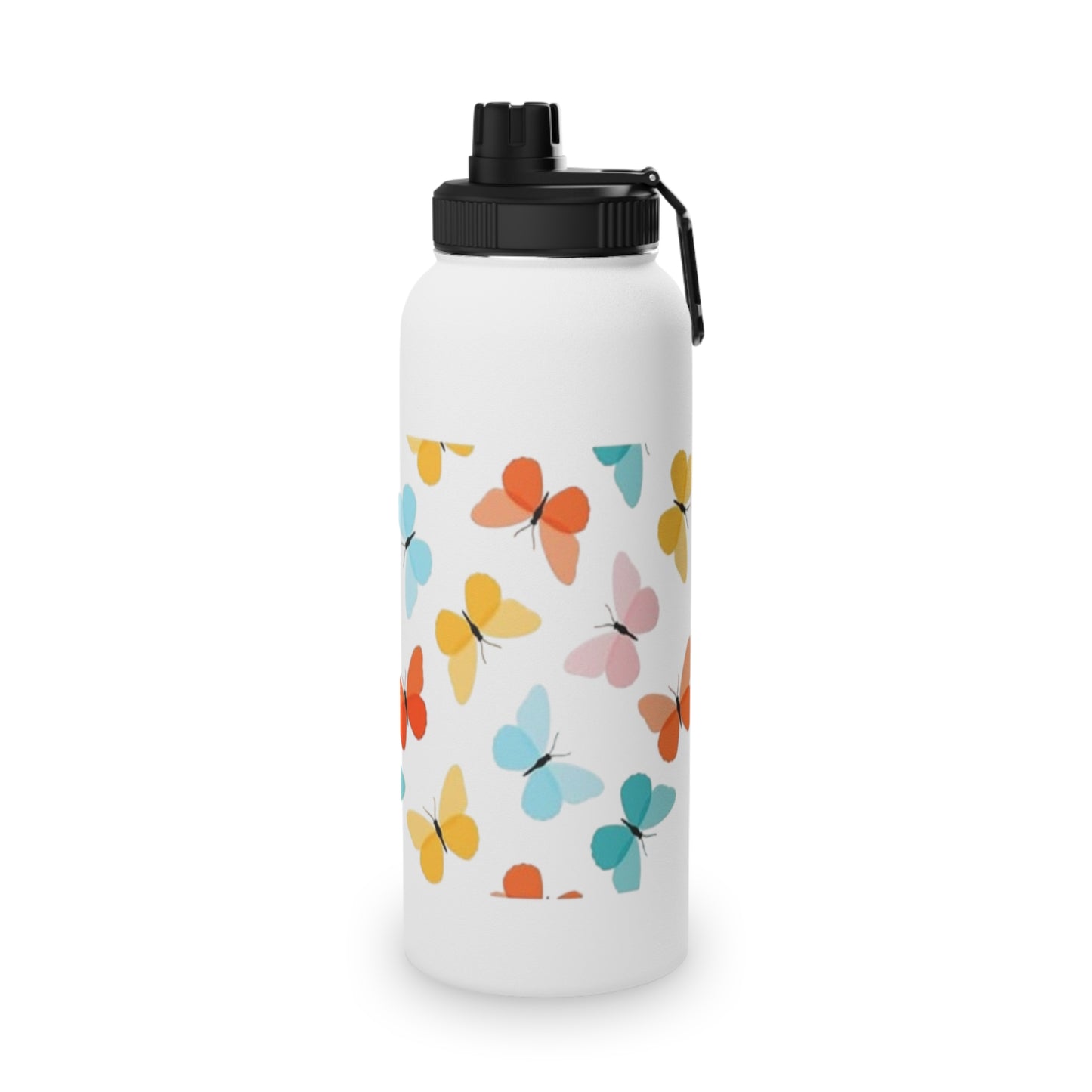 Colorful Butterfly Stainless Steel Water Bottle