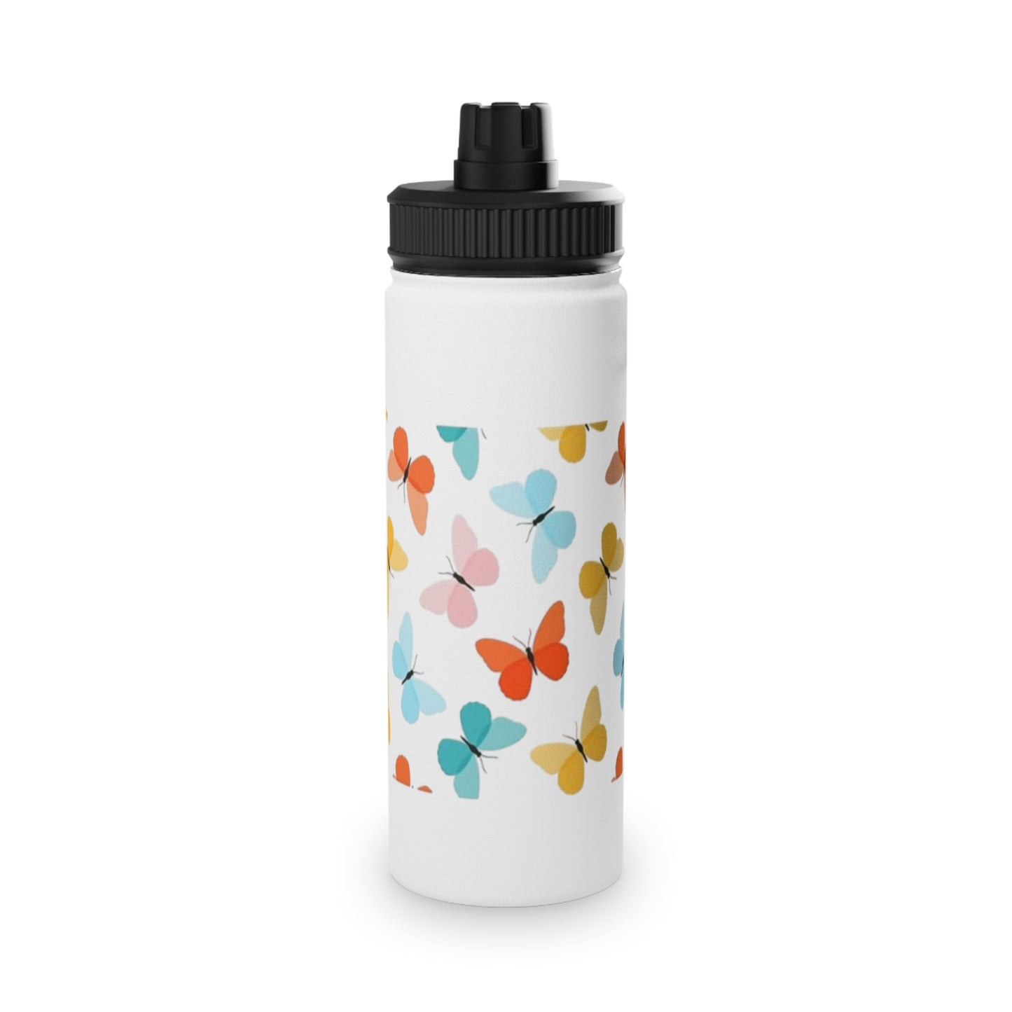 Colorful Butterfly Stainless Steel Water Bottle