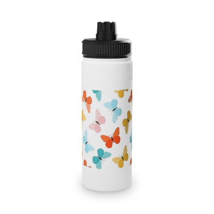 Colorful Butterfly Stainless Steel Water Bottle